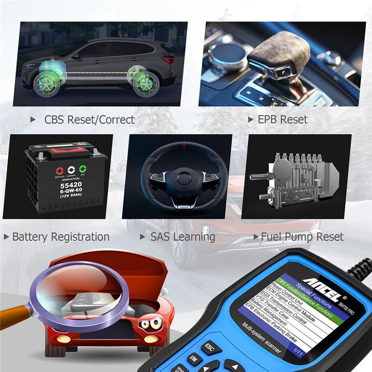 ANCEL BM700 Upgraded Version For BMW Full System Diagnostic OBDII Tester Maintenance And Resetting Repair Tools, BM700 Upgraded Version ANCEL BM700 Upgraded Version For BMW Full System Diagnostic OBDII Tester Maintenance And Resetting Repair Tools, BM700 Upgraded Version